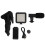 Content Creator Kit with Wireless Bluetooth Remote, Wireless Bluetooth Remote, Portable Package with LED Light Microphone Tripod and Phone Mount, 1