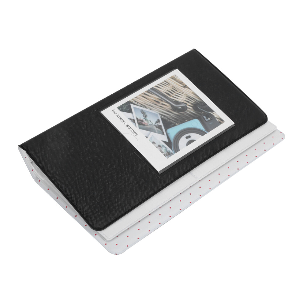 3 Inch Pvc Photo Album For Sq20/Sq10/Sq6/Sp-3, 64 Pocket Black 8731391647186