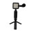 Content Creator Kit with Wireless Bluetooth Remote, Wireless Bluetooth Remote, Portable Package with LED Light Microphone Tripod and Phone Mount, 2