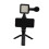 Content Creator Kit with Wireless Bluetooth Remote, Wireless Bluetooth Remote, Portable Package with LED Light Microphone Tripod and Phone Mount, 8