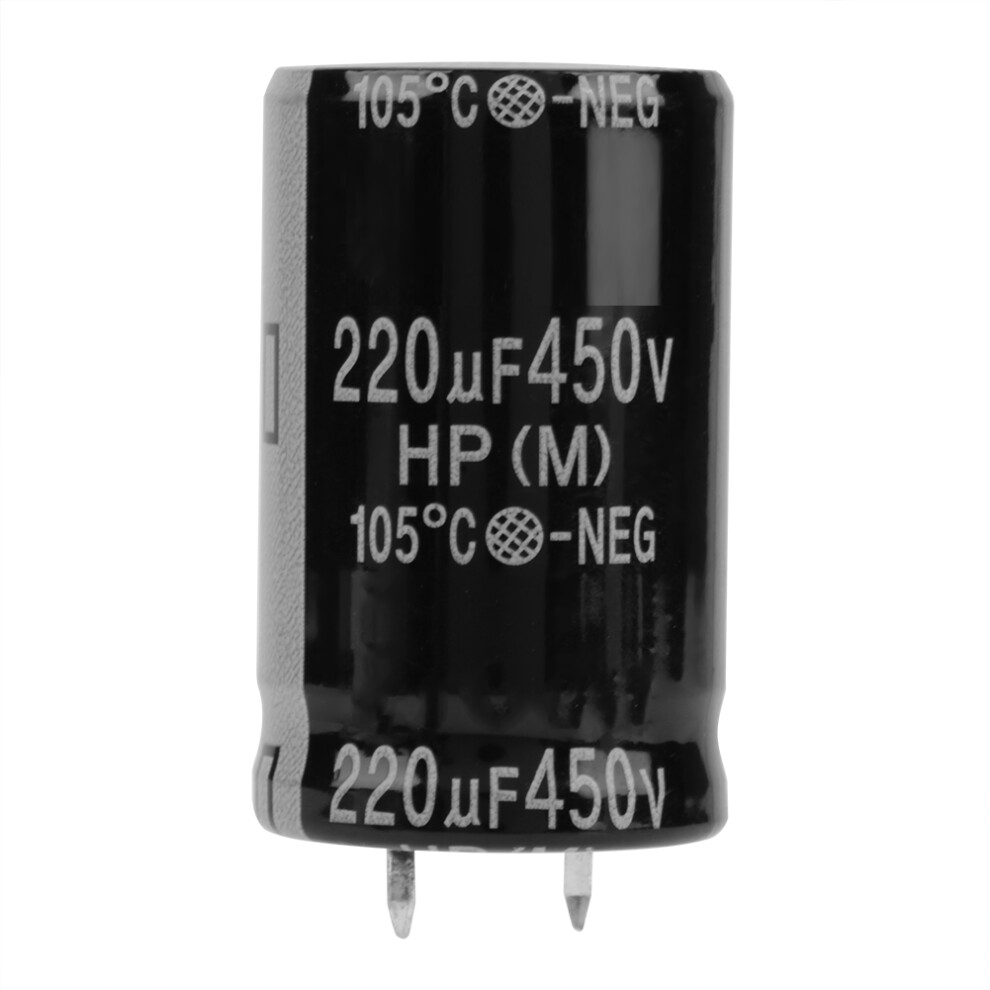 10Pcs 450V 220Uf Radial Electrolytic Capacitors 25X40mm Black 4911392684845
