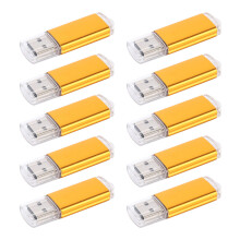 10 X 512 MB Memory Stick USB-Flashdrive USB-Flashdrive USB 2.0 Goud
