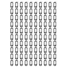 Tags de Chaveiro (100Pcs Preto)