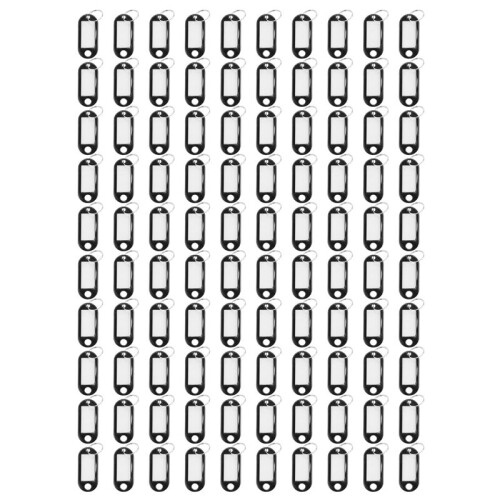 SchlüSselringanhäNger (100 StüCk, Schwarz)