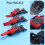3x Plastic Motorcycle Helmet Speed Clip Chin Strap Quick Release Pull Buckle New Black+Red 5