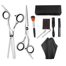 Precision Cutting Thinning Shears, Stainless Steel Blades For Professional Hair Cutting Kit, Comfortable Grip For Salon And Home (10Pcs)