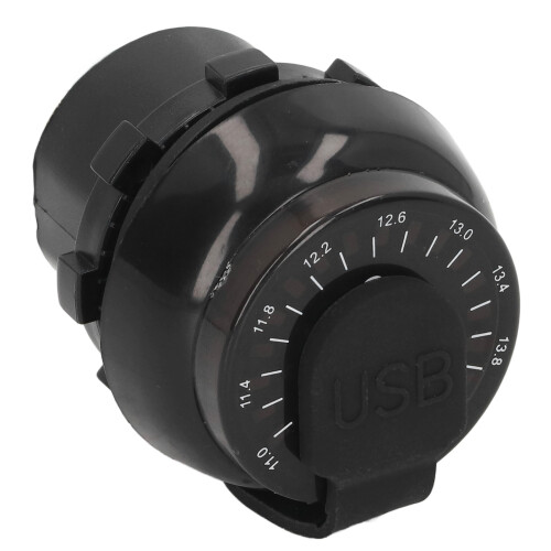 Γρήγορος φορτιστής αυτοκινήτου USB, γρήγορη φόρτιση, διπλές θύρες USB, βολτόμετρο LED, 2