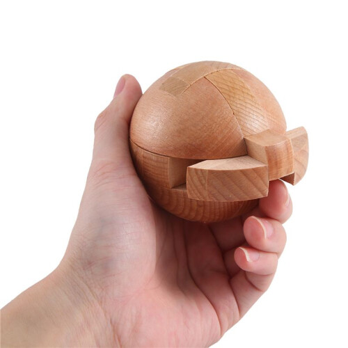 TräPussel Magic  Brain Teasers Toy Intelligence Game Sphere Pussel för Vuxna/Barn 1