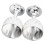 2 Pcs Silver Wine Glasses 3D Rose Relief Pattern 10