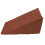 Arm Relief Wedge Pillow Brown Leather Sponge Core 15