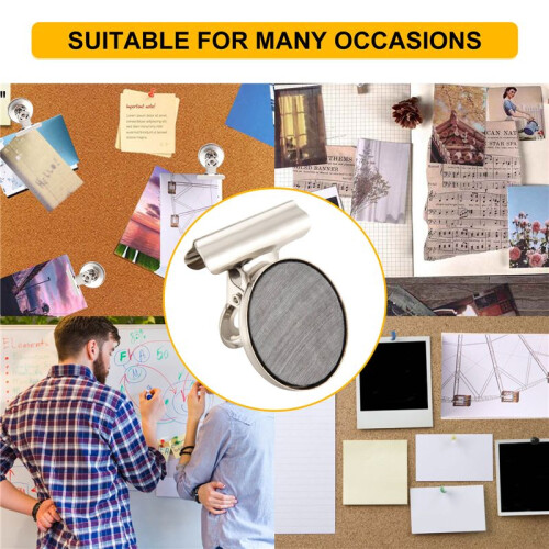 5Pcs Fridge Magnet Clips Message Note Holder Grip Magnetic Home Office Metal 2