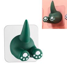 Cute Dinosaur Butt Wall Mount Toothbrush Stand - Vinyl, 10 g