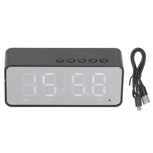 G50 Bluetooth Alarm Clock with Wireless Speaker & MP3 Player Black Office 1