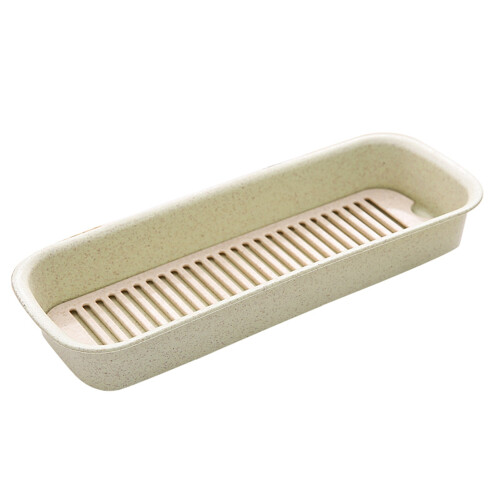 Multi-Functional Plastic Flatware Box with Removable Draining Tray, 300g 1