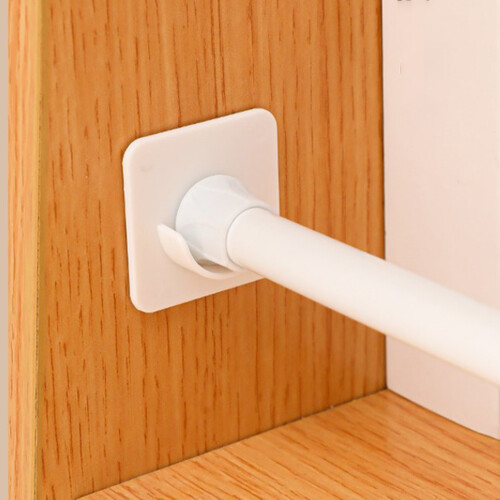Plastic Telescopic Curtain Rod Holder, Adjustable