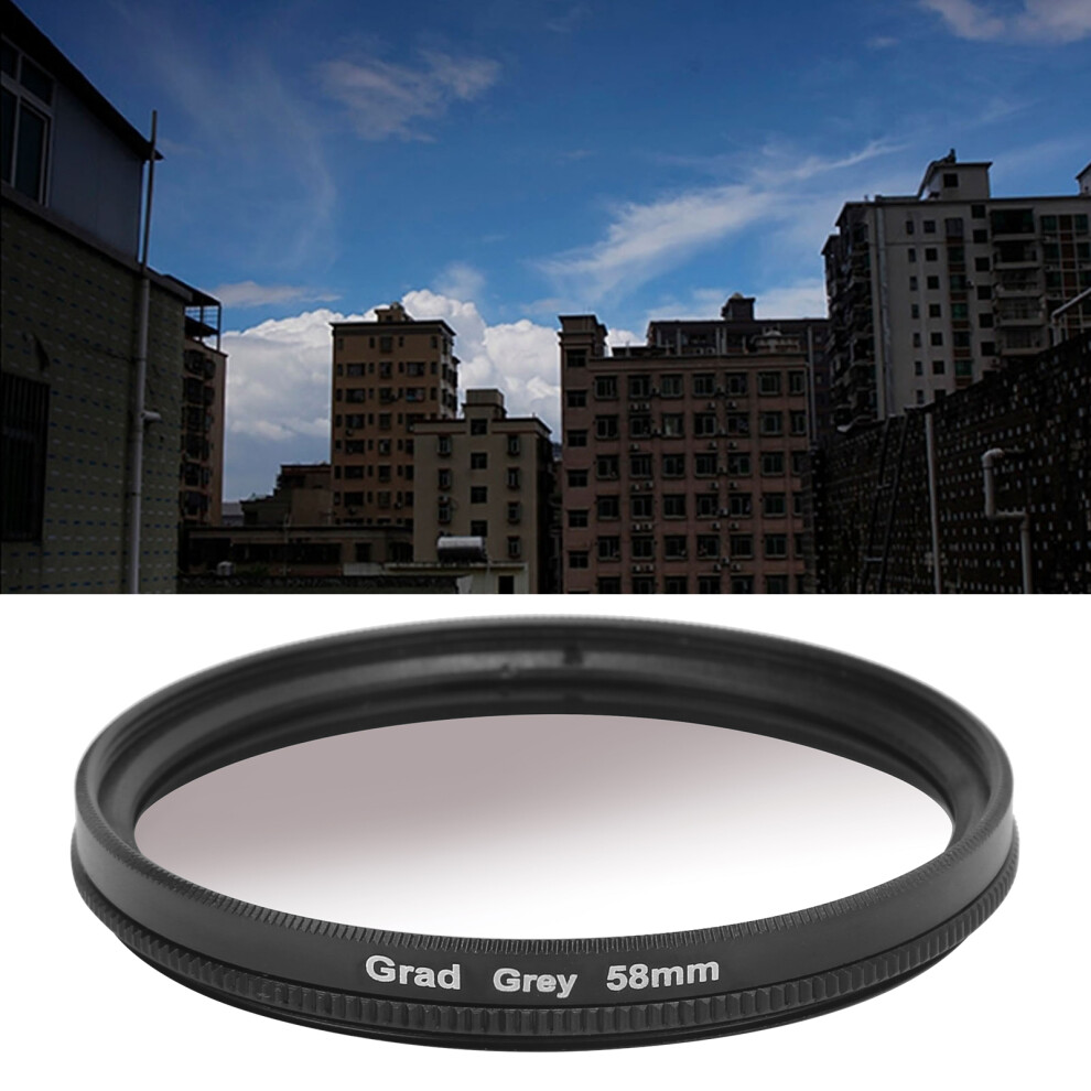 58Mm Gradient Filter With Multilayer Coating For Cameras Grey 9411387748699