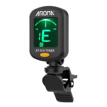 AROMA Guitar Tuner Clip Digital Electronic Tuner for Guitar, Bass, Ukulele, Violin, Acoustics Calibration Tuner AT-01A