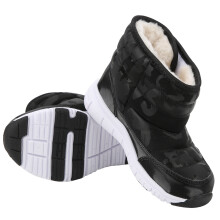 Kinder-Winter-Schneestiefel Schwarz 21 Waterproof Rutschfest Warme Schuhe