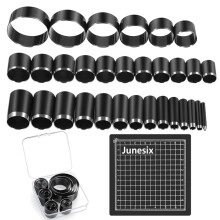 Set di 31 Utensili per Tagliare Cerchi In Pelle, Kit di Punzoni Rotondi In Acciaio Ad Alto Tenore di Carbonio da 1-55 mm per Lavori DIY