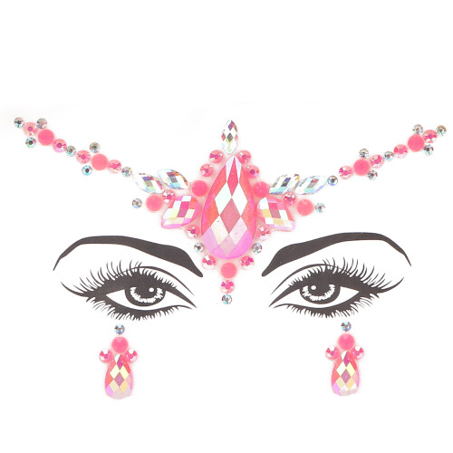 Strass per il viso ABS modello 6.0mm gioielli trasparenti