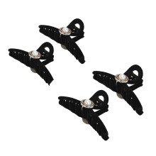 4 Stück Samtvelours Haarspangen mit starkem Halt, elegante Haarzangen