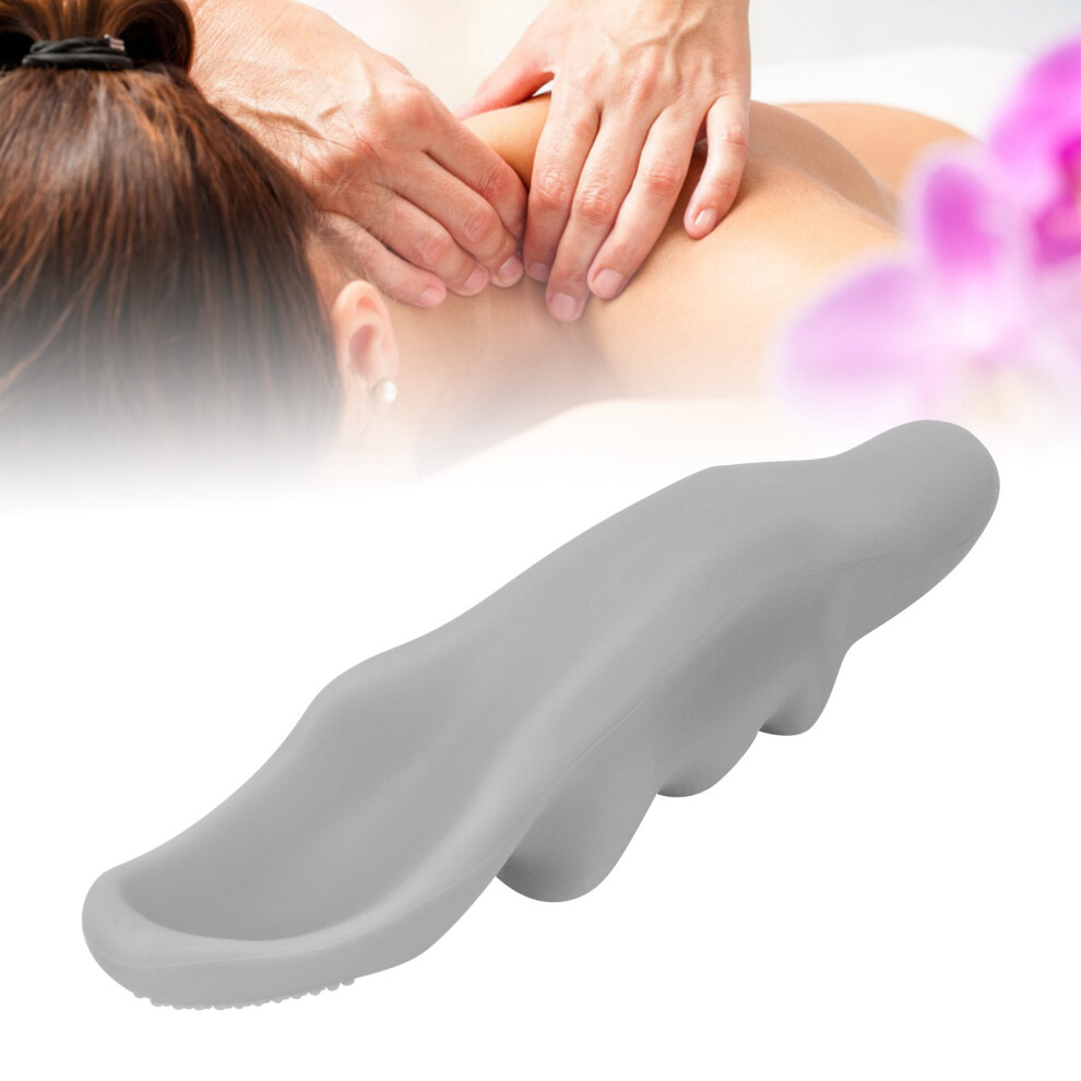 Silicone Deep Tissue Thumb Massager for Soreness & Pain Relief, Gray