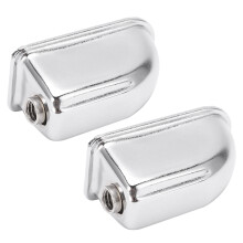 2Pcs Iron Chrome Snare Drum Lugs Set for Instrument Care WC27A