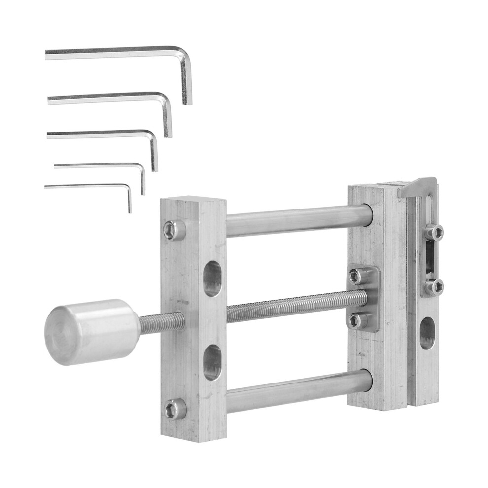 Metal Table Drill Press Vice With Flat Clamp And Hex Wrench Compact Mini Design 7651387750625