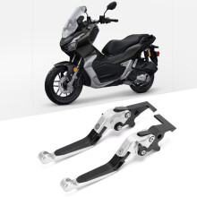 Einstellbare CNC-Aluminium-Brems- und Kupplungshebel für ADV150 2019-2021 Silber