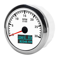 Waterproof 3-in-1 Pointer Tachometer for Car Truck Boat, IP67, 9-32V
