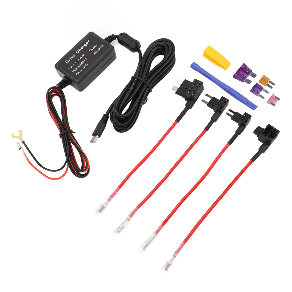 Stable 12V-30V To 5V Usb-C Hardwire Kit For Dash Cams And Radar Detectors 9381387751305