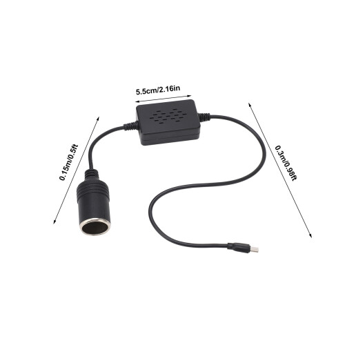12V Car Cigar Lighter Socket Adapter for Dash Cam, GPS, LED Lights 1