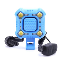 Rechargeable Bikes Bell Loud Horn Warning Safety Electric Ring Bicycle Handlebar Light with Bell Cycling Accessories B