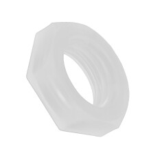 50 pezzi di dadi esagonali in plastica M16 bianchi, ecologici