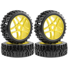 4pcs 115mm 1/8 RC Off-Road Buggy Car Wheel Tire Tyre 17mm Hex for ARRMA Typhon HSP Redcat Losi HPI RC Car E