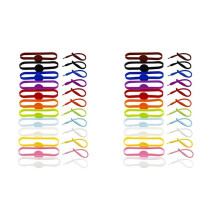 2X Drink Szklany Kubek Wina Szklana Butelka Pasek Tag Silikonowe Szklane Charms Tagi Do Kubków Kieliszek Koktajlowy Gość Imprezy