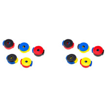 10Pcs Drum Quick-Set Cymbal Mate Quick Release Drum Accessories Mix Color Push- Design Convenient to Use