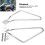 Motorcycle Bracket Bars Rack Steel Chrome for XL883N FXDF 2pcs 3