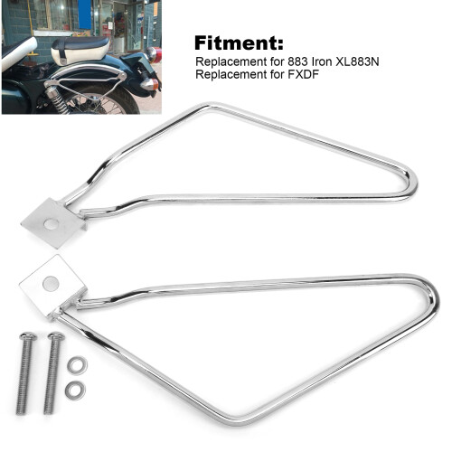 Motorcycle Bracket Bars Rack Steel Chrome for XL883N FXDF 2pcs 2