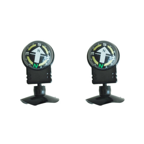 2X Kompass Kugelkompass Compass Autokompass Boot KFZ Navigation Saugnapf