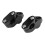 2X Universal Motorcycle Handlebar Riser for 22mm Bars Clamp for     Black 6