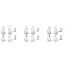 12X Metal Hold Down Brackets and Pins, Blind Brackets Blind Holder Replacements for Horizontal Blind Shades Window