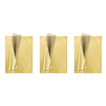 Gold Tissue Paper, 300 Sheets Metallic Gift Wrapping Paper for Birthday Party,Anniversary Valentine's Day Decoration