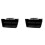 2X for   2016 2017 2018 2019 Interior AccESSories Car BlaCk ABS Inner Console Central Storage Box 1