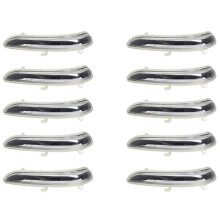 10X Right Side Wing Door Rear View Mirror Turn Signal Indicator Light Lens Cover 1607512680 for 208 2008-2017