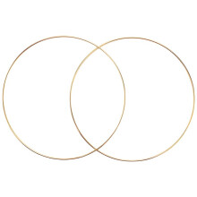 16 Packungen 10 Zoll Gold Traum Fänger Metallringe Floral Kreolisch Kranz Makramee Kreationen Ring für Basteln