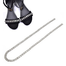 Catena di strass chiusa 1 iarda grigio canna di fucile vetro