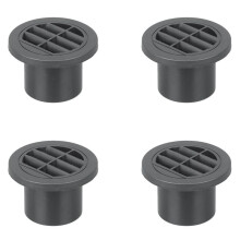 4X Air Vent Ducting Piece Round Flat Pipe Outlet Exhaust Connector for Webasto Eberspaecher Parking Heater 60mm