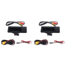 2X Car Rear View Camera Trunk Handle for- E90 E91 E92 E93 E53 E82 E88 X1 X5 X6