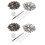 50Pcs Silver + 50 Pcs Bronze 10mm Snap Button Metal + Tool Set for Leather Handbags 1